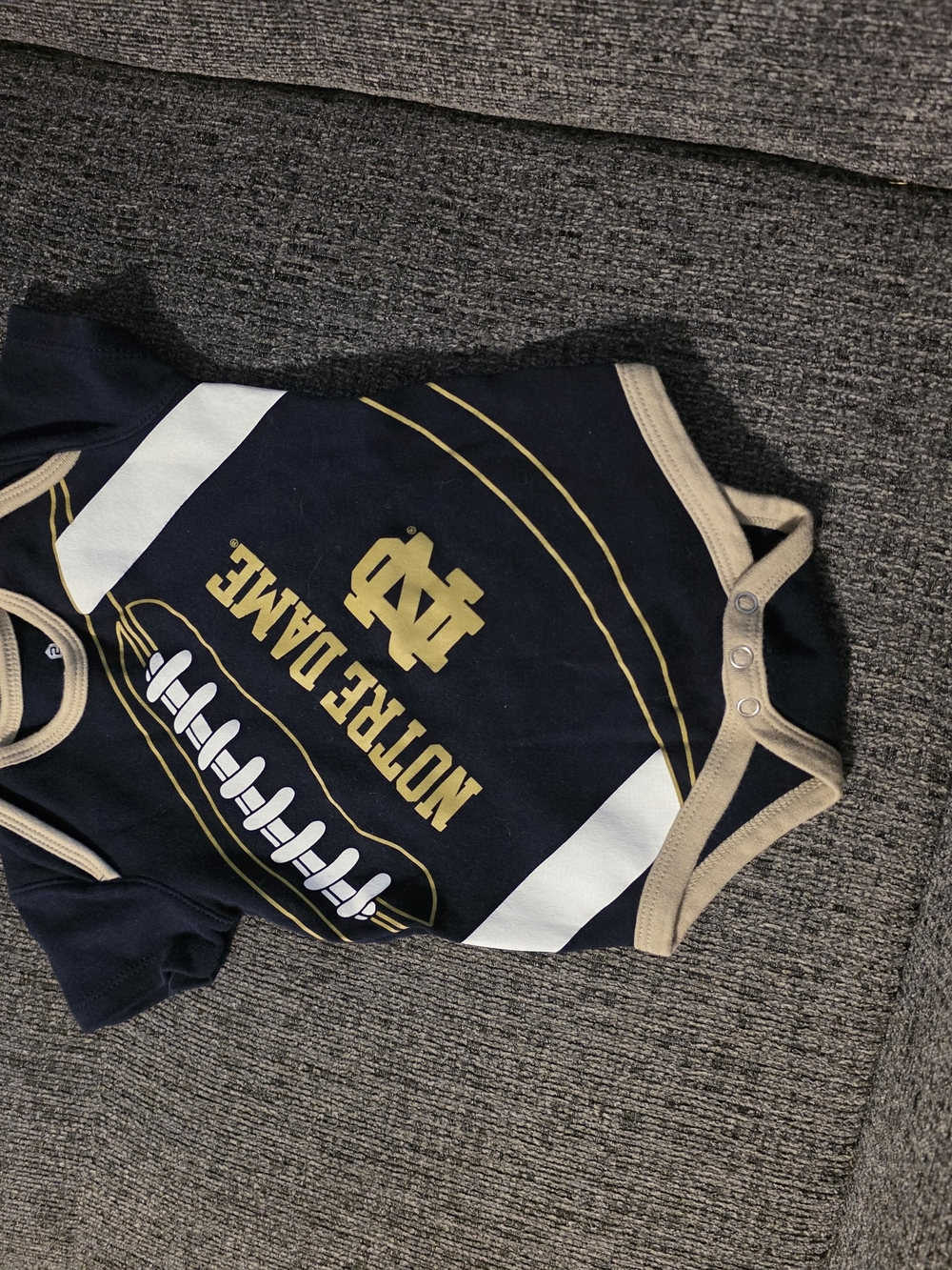Notre Dame Navy Baby Bodysuit - Collegiate Infant Essentials